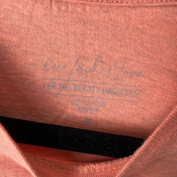 Peach Size Medium Life of the Lash Party T-Shirt Dear Lash + Love - Picture 3 of 6